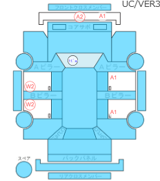 Body condition diagram (damage marks, Japanese labels)